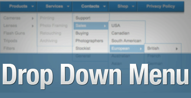 Criar um Pulldown Menu com Dreamweaver