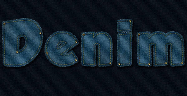 Como criar um efeito de texto costurado em jeans no Photoshop CS6