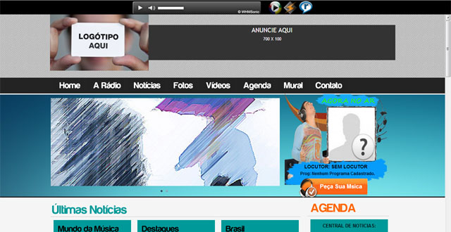 Instalando o Site Administrável para Web Rádio  (vídeo)