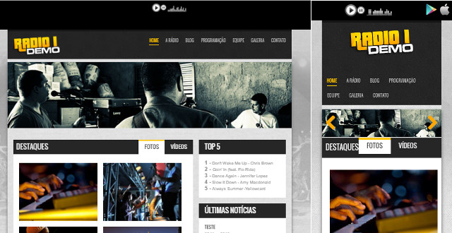 Instalação do site para Web Radio responsivo (vídeo)